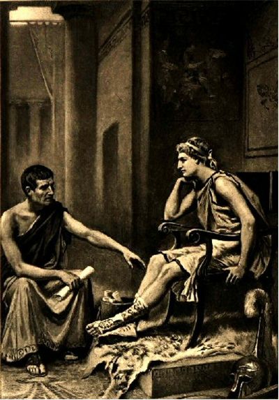 Picture Of Alexander The Great And Aristotle