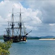 Picture Of Captain James Cook Endeavour Replica