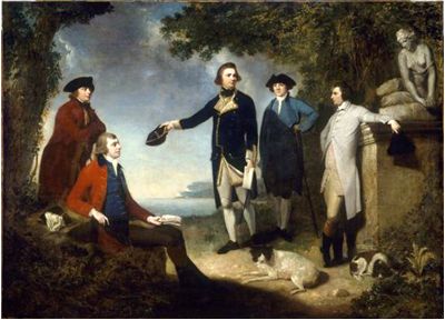 Picture Of Captain James Cook First From Left To Right