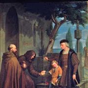 Picture Of Christopher Columbus With His Son Diego