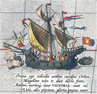 Picture Of Ferdinand Magellan The Solo Ship Victoria