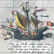 Picture Of Ferdinand Magellan The Solo Ship Victoria