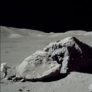 Picture Of Space Exploring Astronaut On The Moon